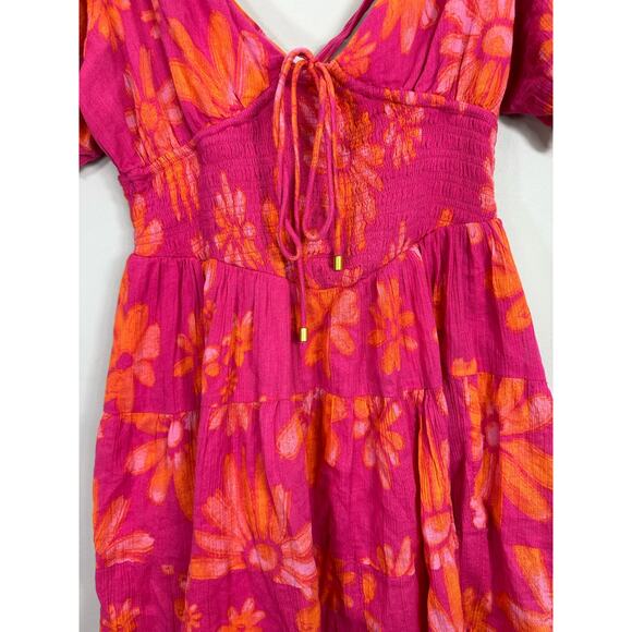 Free People NWT Perfect Day Printed Floral Dress size Large - Picture 8 of 8